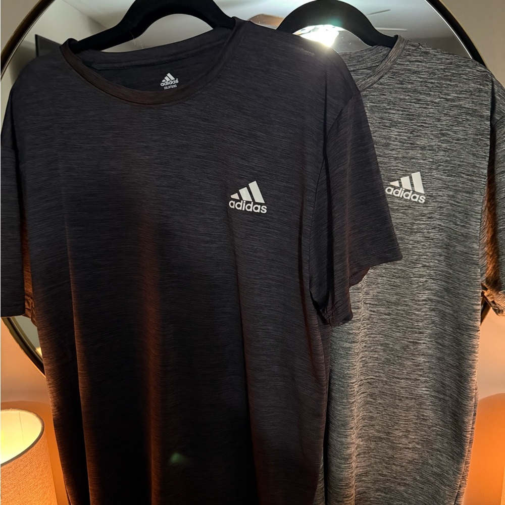 2 adidas shirts
